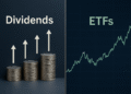 Dividends vs ETFs comparison showing cash flow and long-term growth